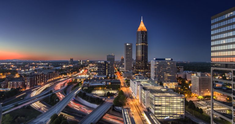 Atlanta USA by night